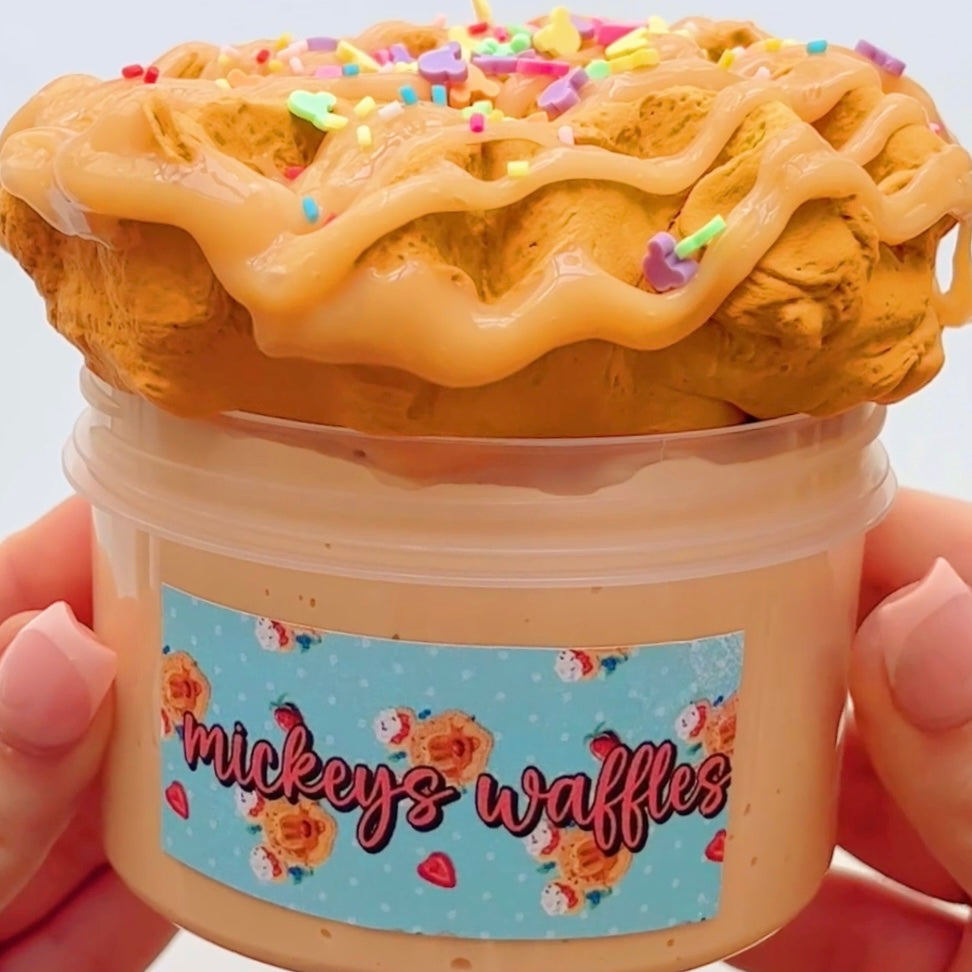 Mickeys Waffles Diy Clay Slime