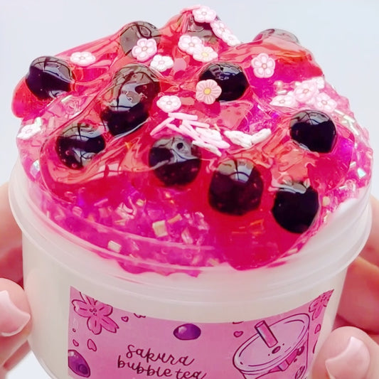 Sakura Bubble Tea Slime