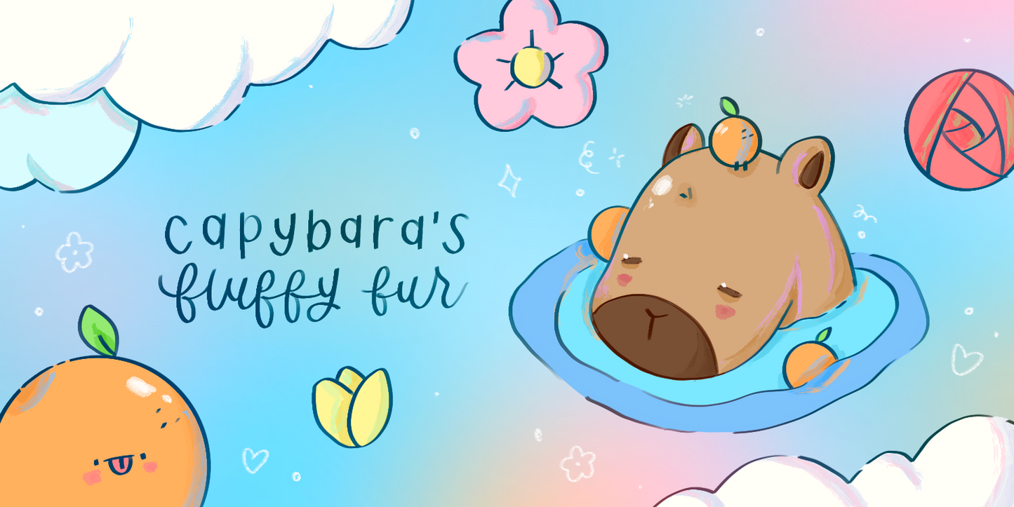 Capybara Fluffy Fur Slime