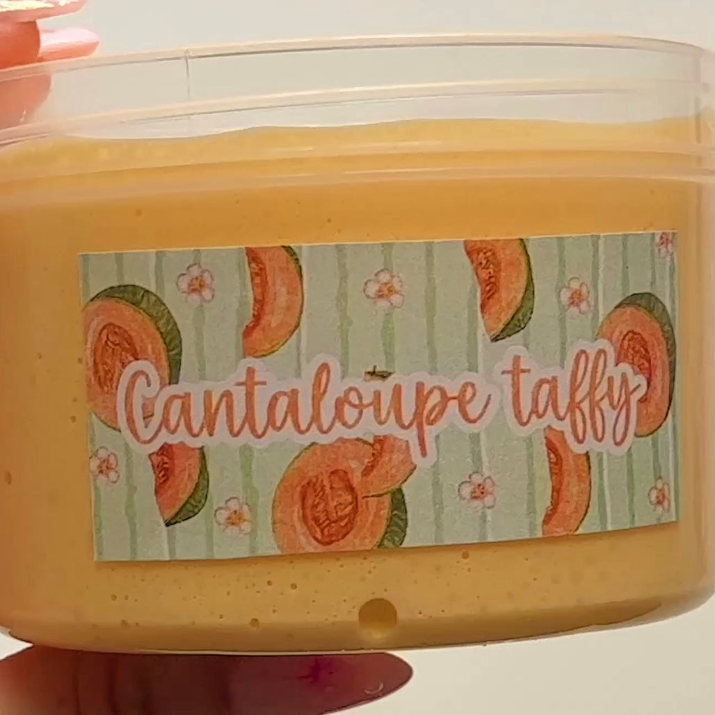 Cantaloupe Taffy Butter Slime