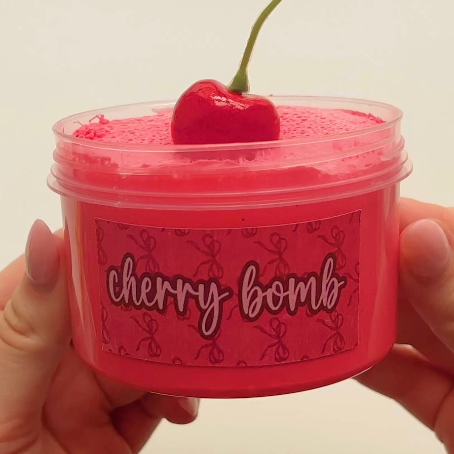 Cherry Bomb Fluffy Slime